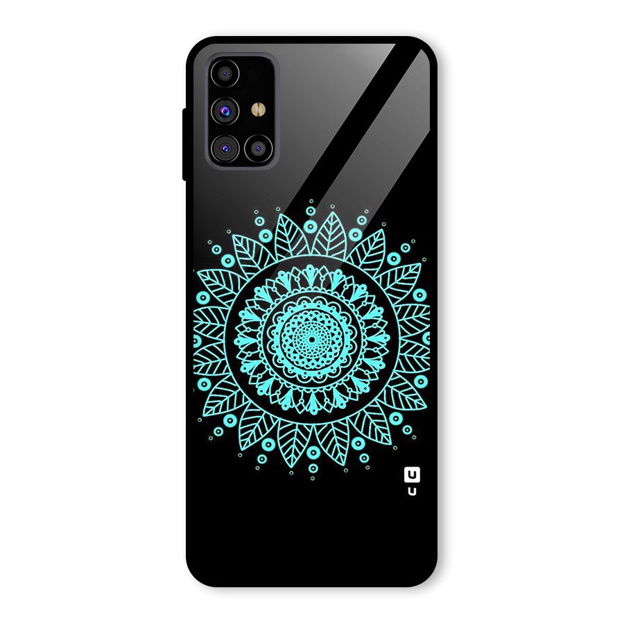 Circles Pattern Art Glass Back Case for Galaxy M31s