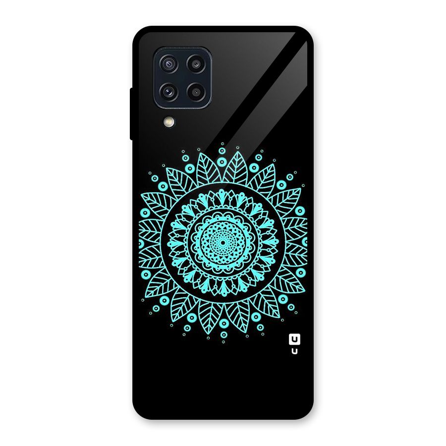Circles Pattern Art Glass Back Case for Galaxy M32