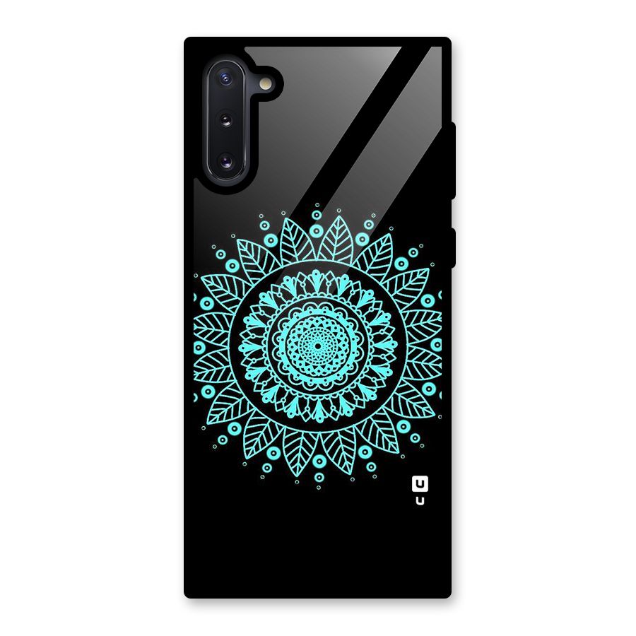 Circles Pattern Art Glass Back Case for Galaxy Note 10