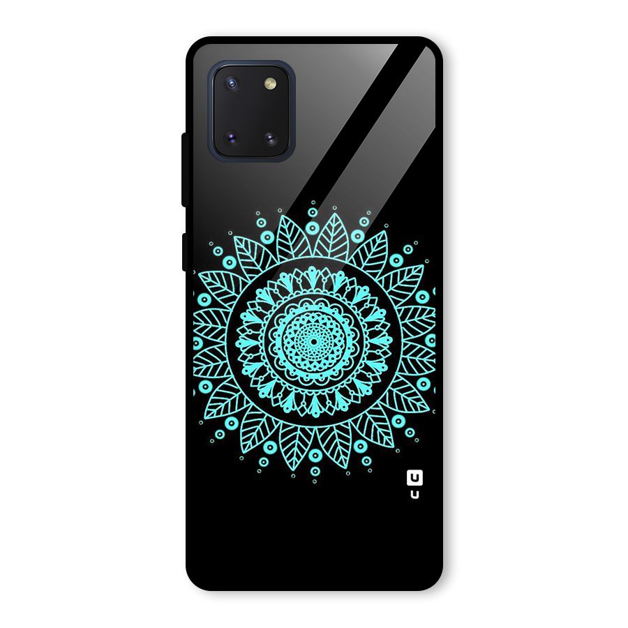 Circles Pattern Art Glass Back Case for Galaxy Note 10 Lite