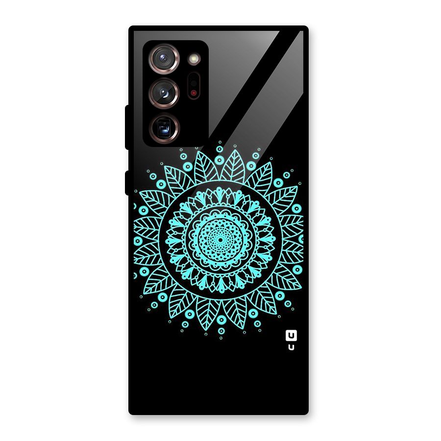 Circles Pattern Art Glass Back Case for Galaxy Note 20 Ultra
