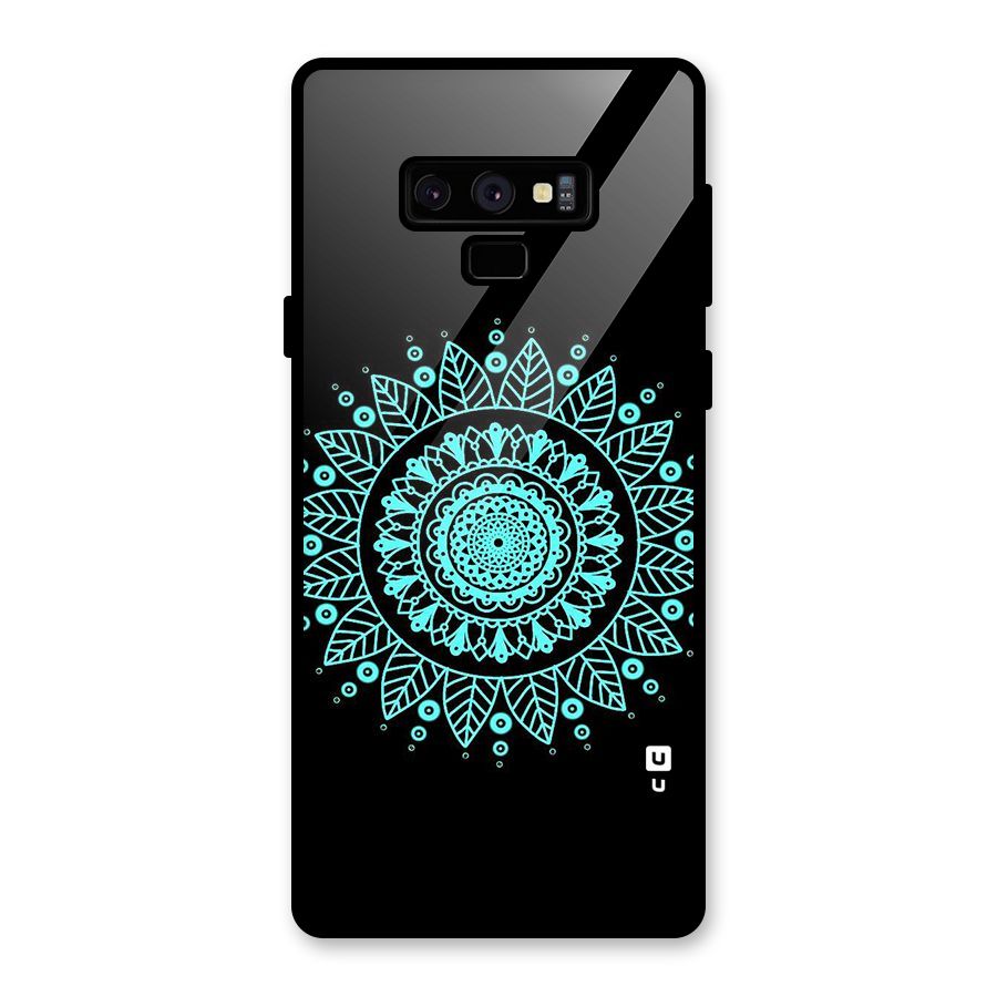 Circles Pattern Art Glass Back Case for Galaxy Note 9