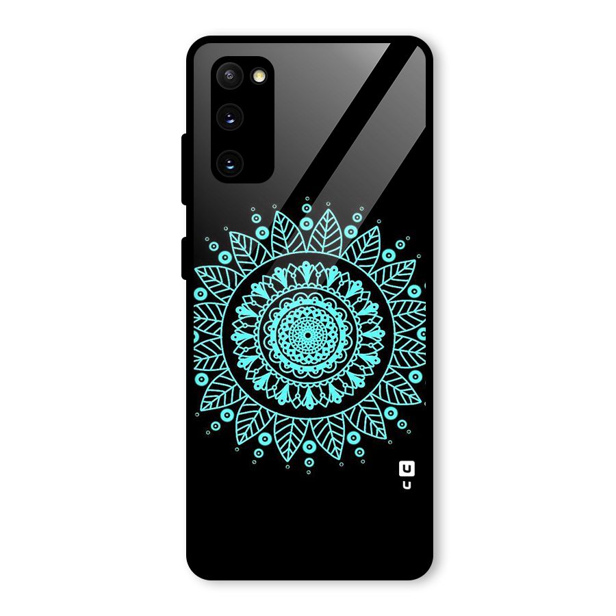 Circles Pattern Art Glass Back Case for Galaxy S20 FE 5G