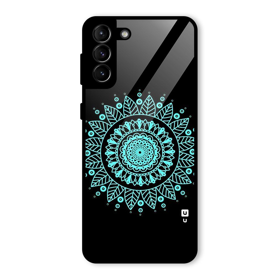 Circles Pattern Art Glass Back Case for Galaxy S21 Plus