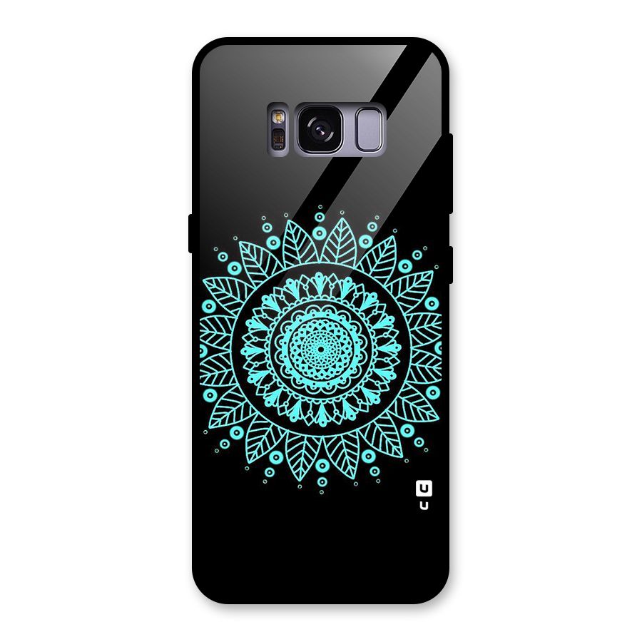 Circles Pattern Art Glass Back Case for Galaxy S8