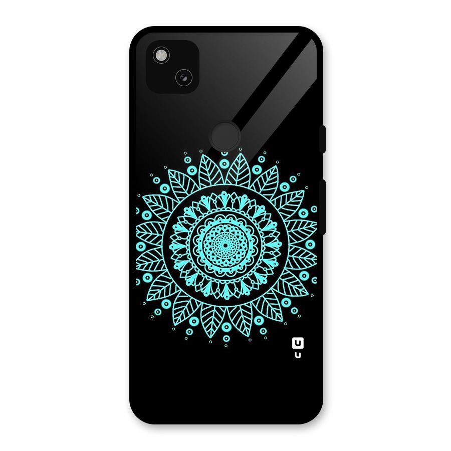 Circles Pattern Art Glass Back Case for Google Pixel 4a