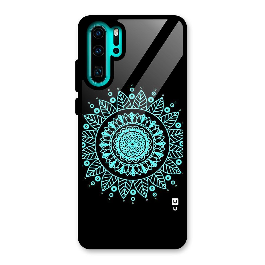 Circles Pattern Art Glass Back Case for Huawei P30 Pro
