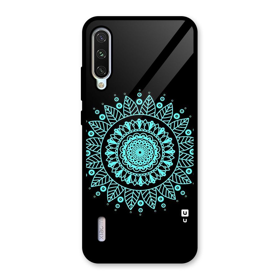 Circles Pattern Art Glass Back Case for Mi A3