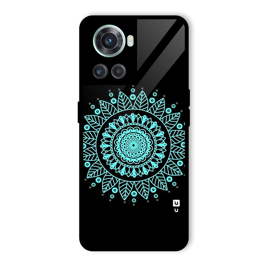 Circles Pattern Art Glass Back Case for OnePlus 10R