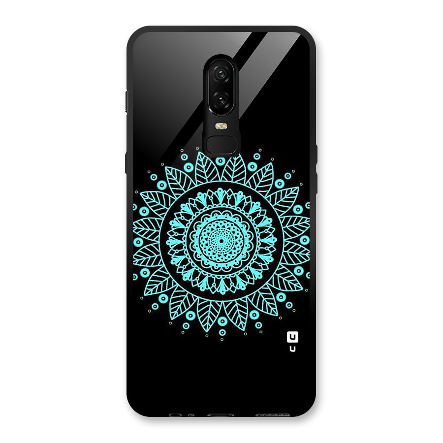 Circles Pattern Art Glass Back Case for OnePlus 6