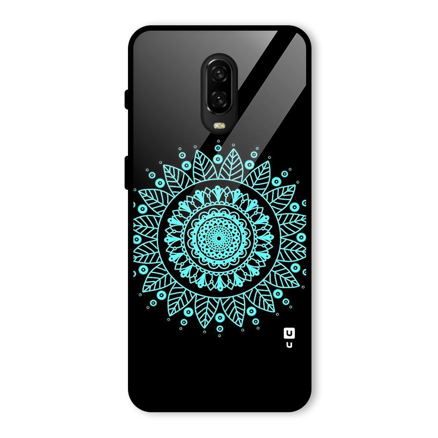 Circles Pattern Art Glass Back Case for OnePlus 6T