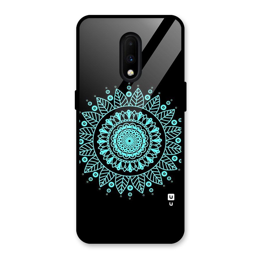 Circles Pattern Art Glass Back Case for OnePlus 7