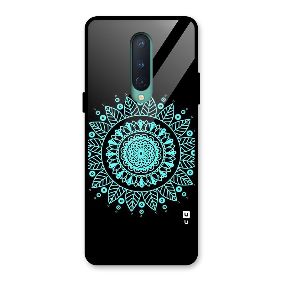 Circles Pattern Art Glass Back Case for OnePlus 8