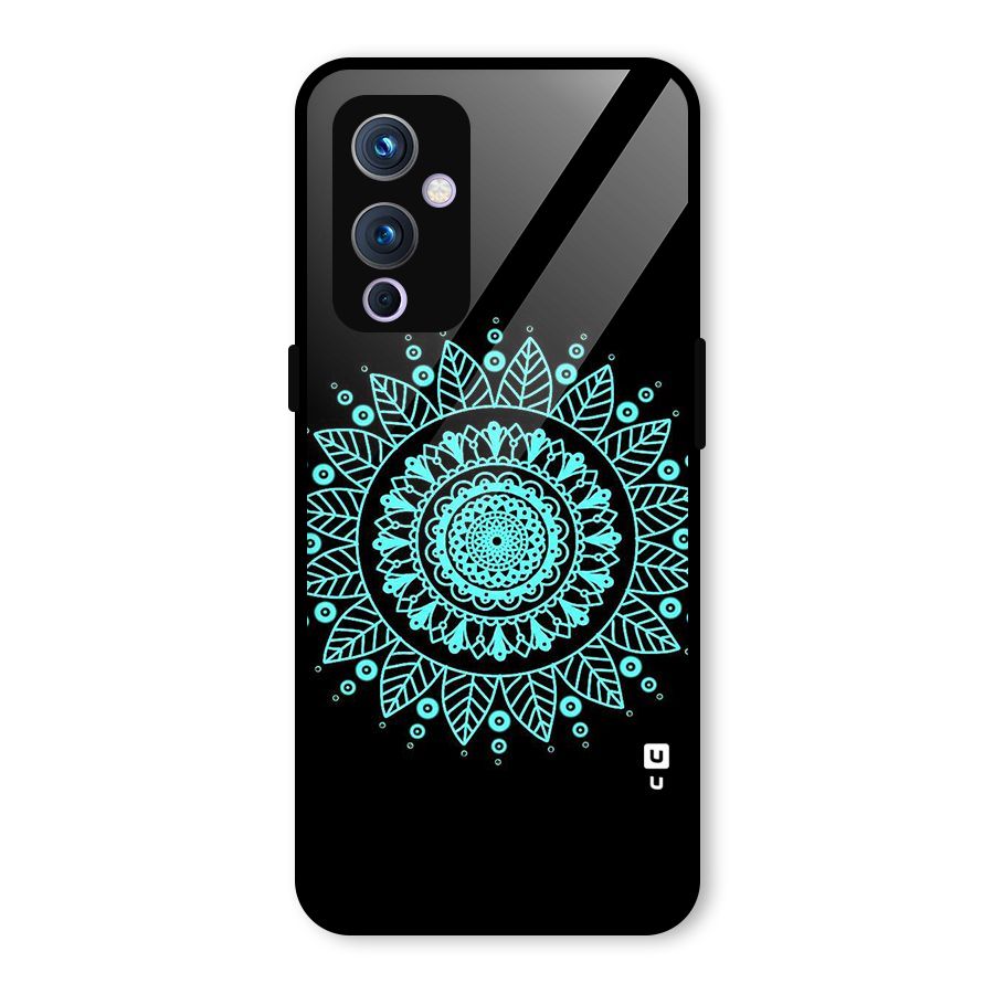 Circles Pattern Art Glass Back Case for OnePlus 9