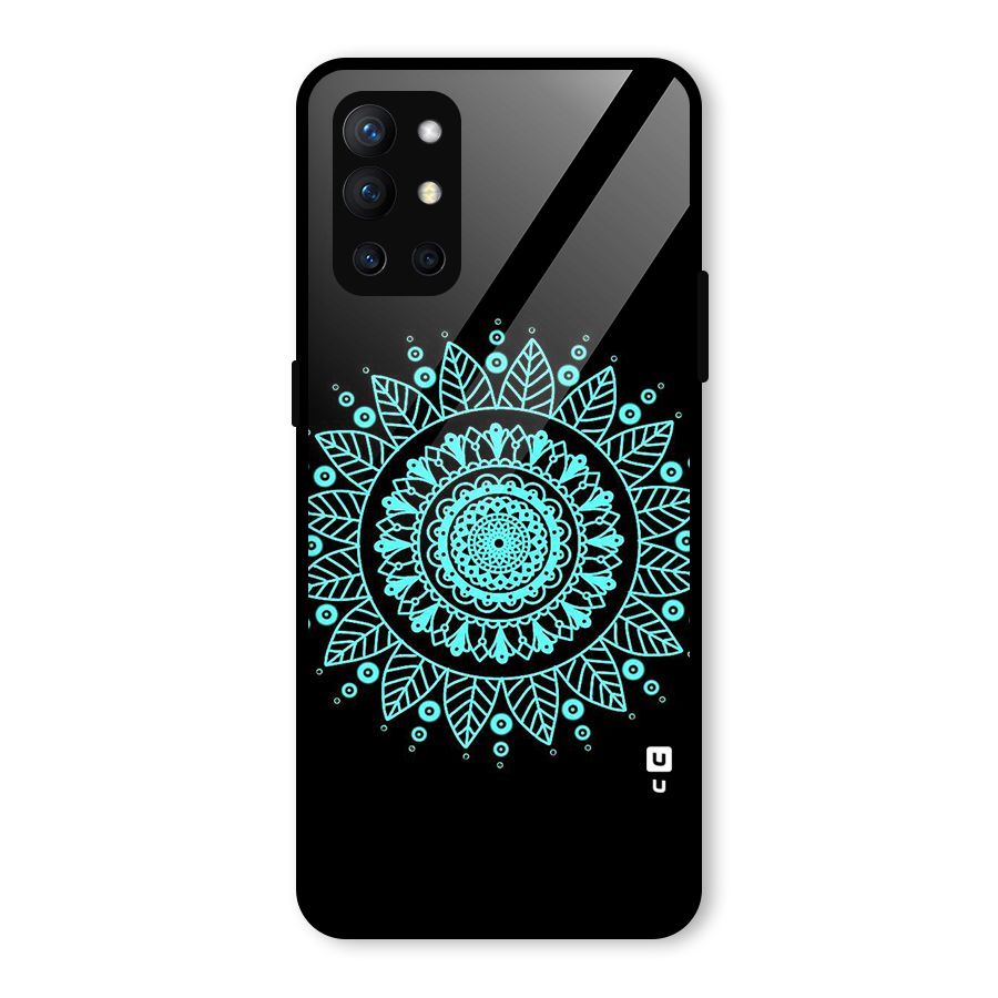 Circles Pattern Art Glass Back Case for OnePlus 9R
