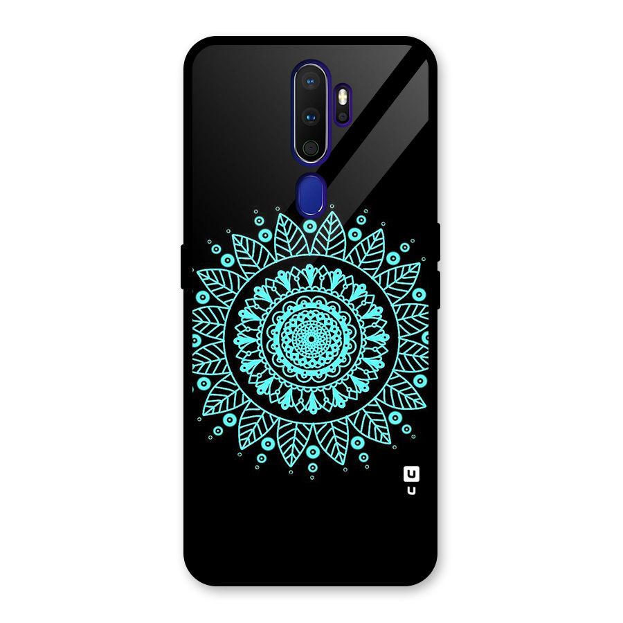 Circles Pattern Art Glass Back Case for Oppo A9 (2020)