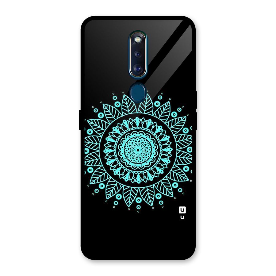 Circles Pattern Art Glass Back Case for Oppo F11 Pro