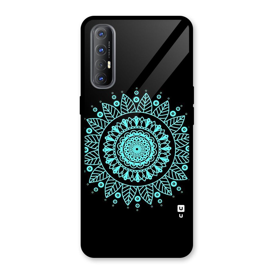 Circles Pattern Art Glass Back Case for Oppo Reno3 Pro