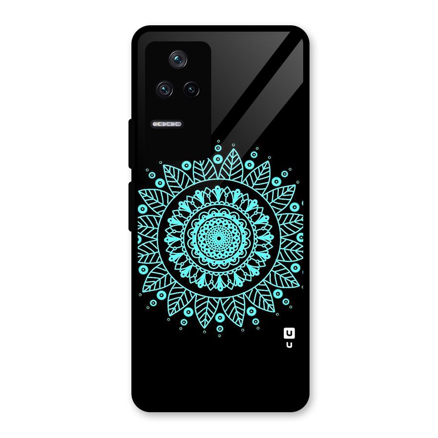 Circles Pattern Art Glass Back Case for Poco F4 5G