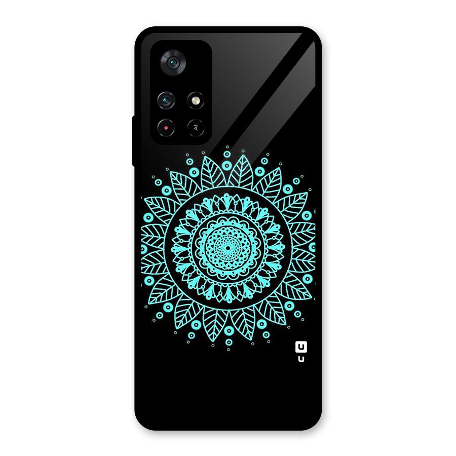 Circles Pattern Art Glass Back Case for Poco M4 Pro 5G