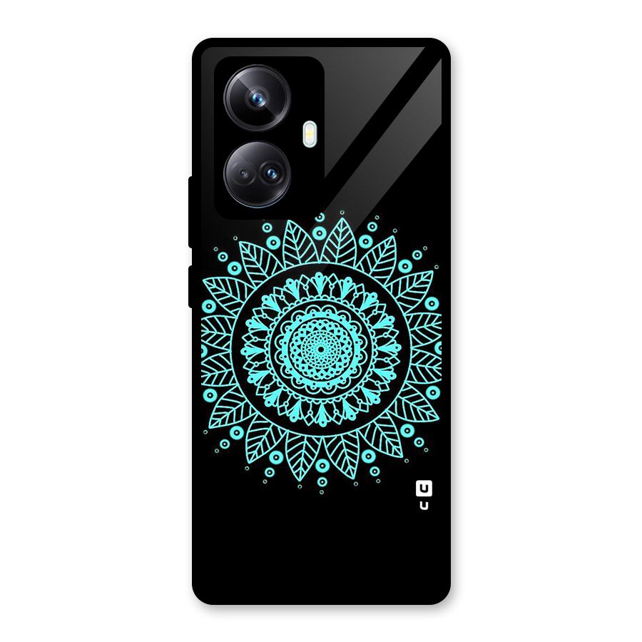 Circles Pattern Art Glass Back Case for Realme 10 Pro Plus