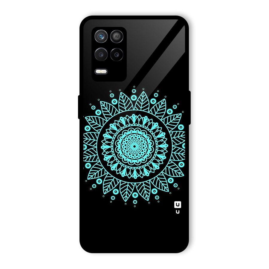 Circles Pattern Art Glass Back Case for Realme 8 5G