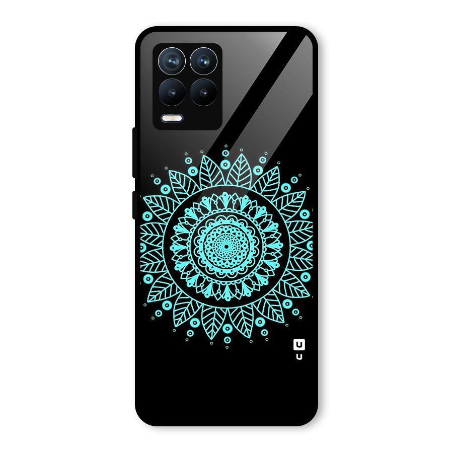 Circles Pattern Art Glass Back Case for Realme 8 Pro