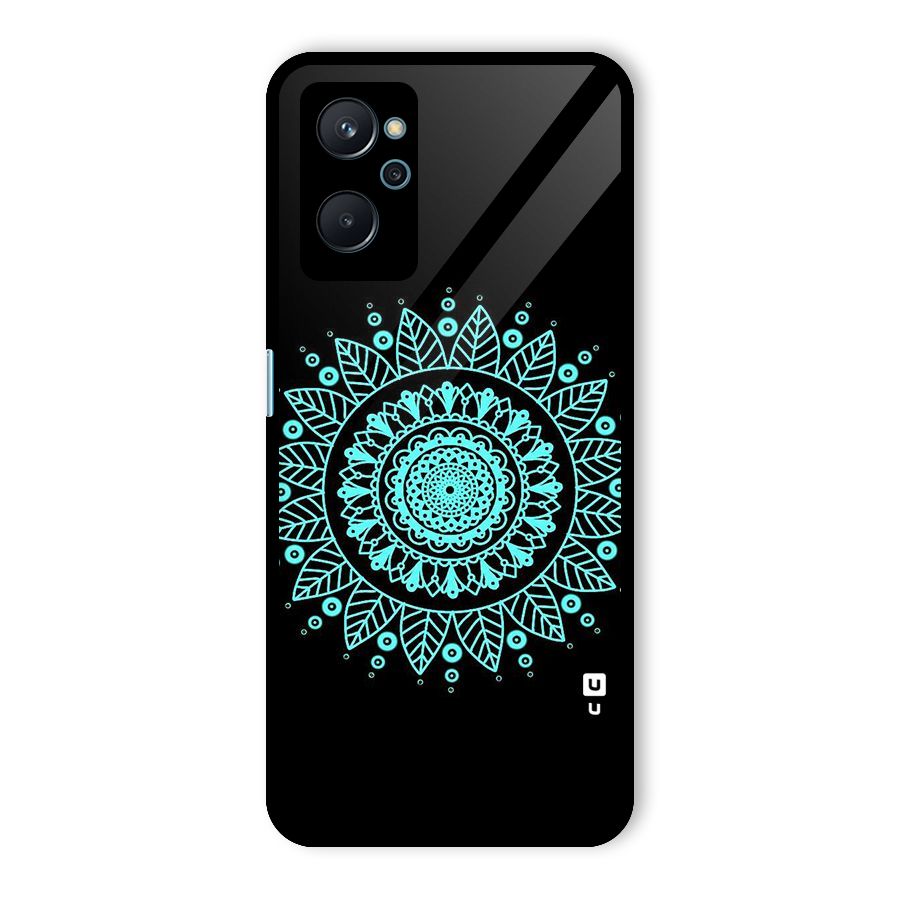 Circles Pattern Art Glass Back Case for Realme 9i