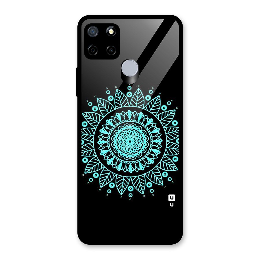 Circles Pattern Art Glass Back Case for Realme C12