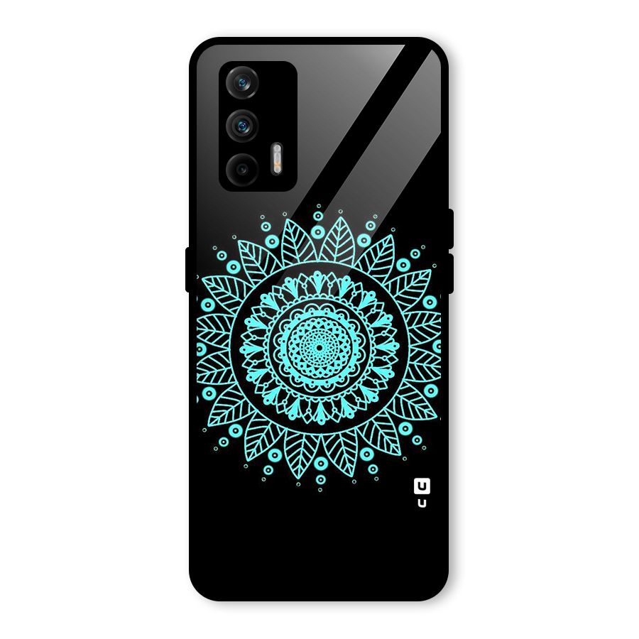 Circles Pattern Art Glass Back Case for Realme GT 5G