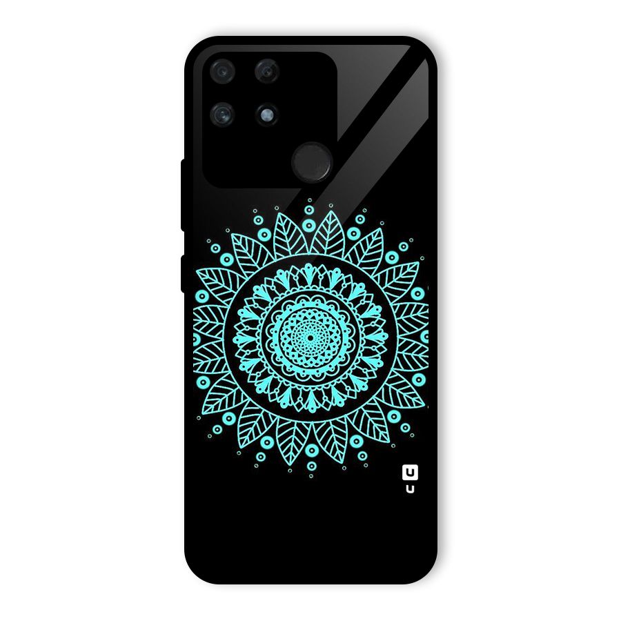 Circles Pattern Art Glass Back Case for Realme Narzo 50A
