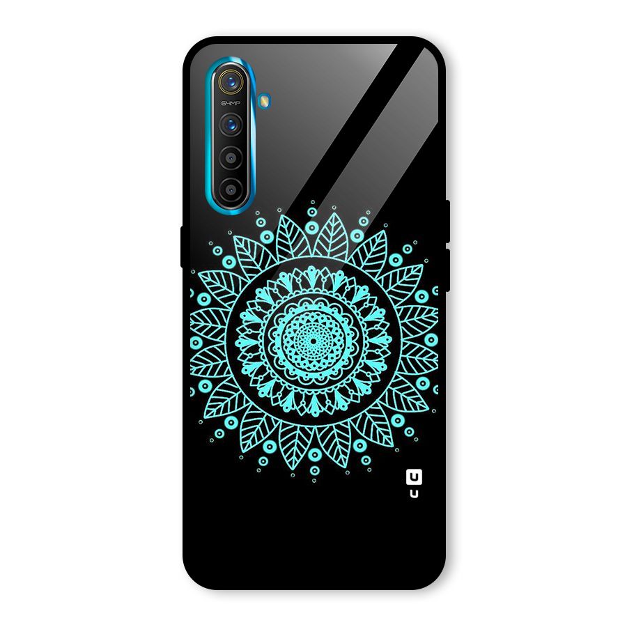 Circles Pattern Art Glass Back Case for Realme X2