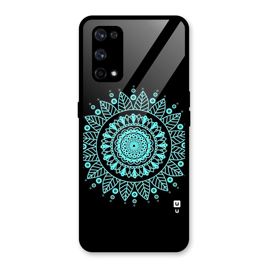 Circles Pattern Art Glass Back Case for Realme X7 Pro