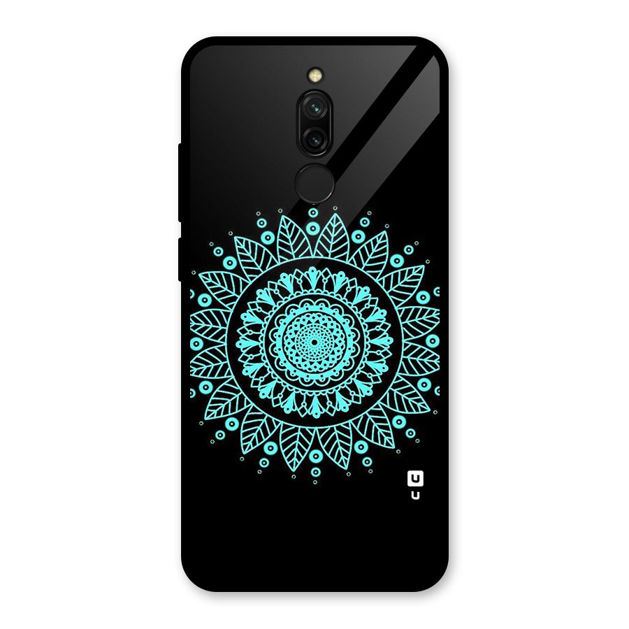 Circles Pattern Art Glass Back Case for Redmi 8