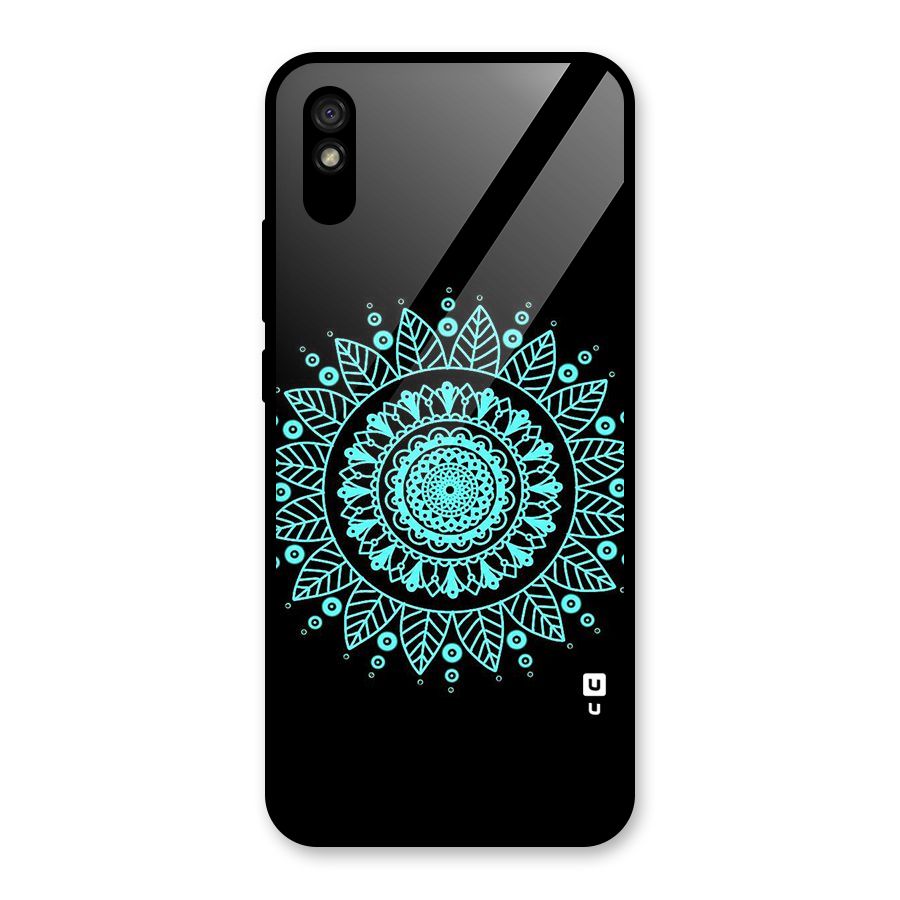 Circles Pattern Art Glass Back Case for Redmi 9i