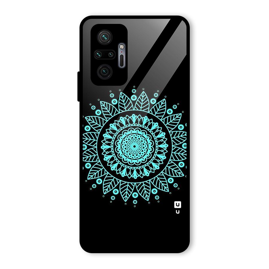 Circles Pattern Art Glass Back Case for Redmi Note 10 Pro