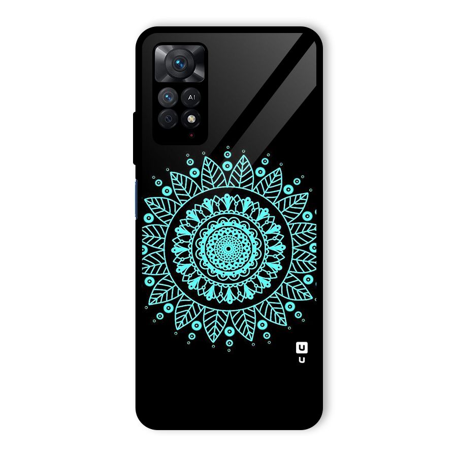 Circles Pattern Art Glass Back Case for Redmi Note 11 Pro