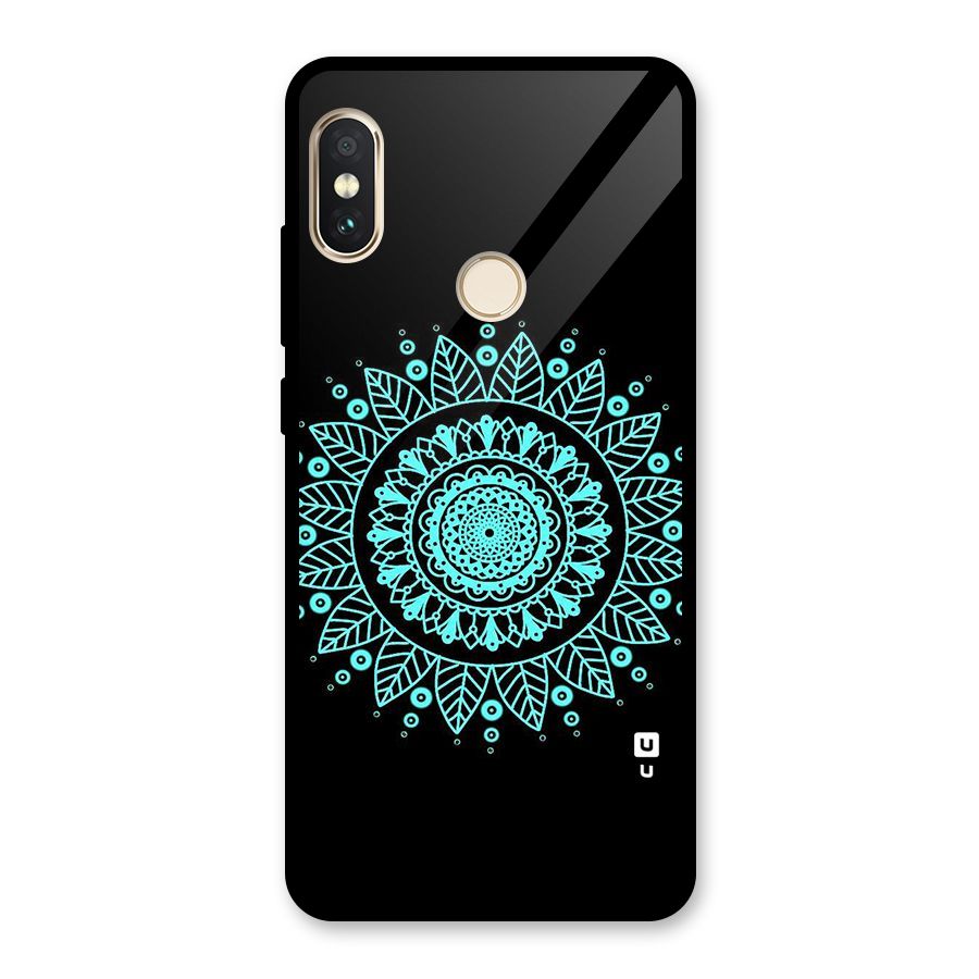 Circles Pattern Art Glass Back Case for Redmi Note 5 Pro