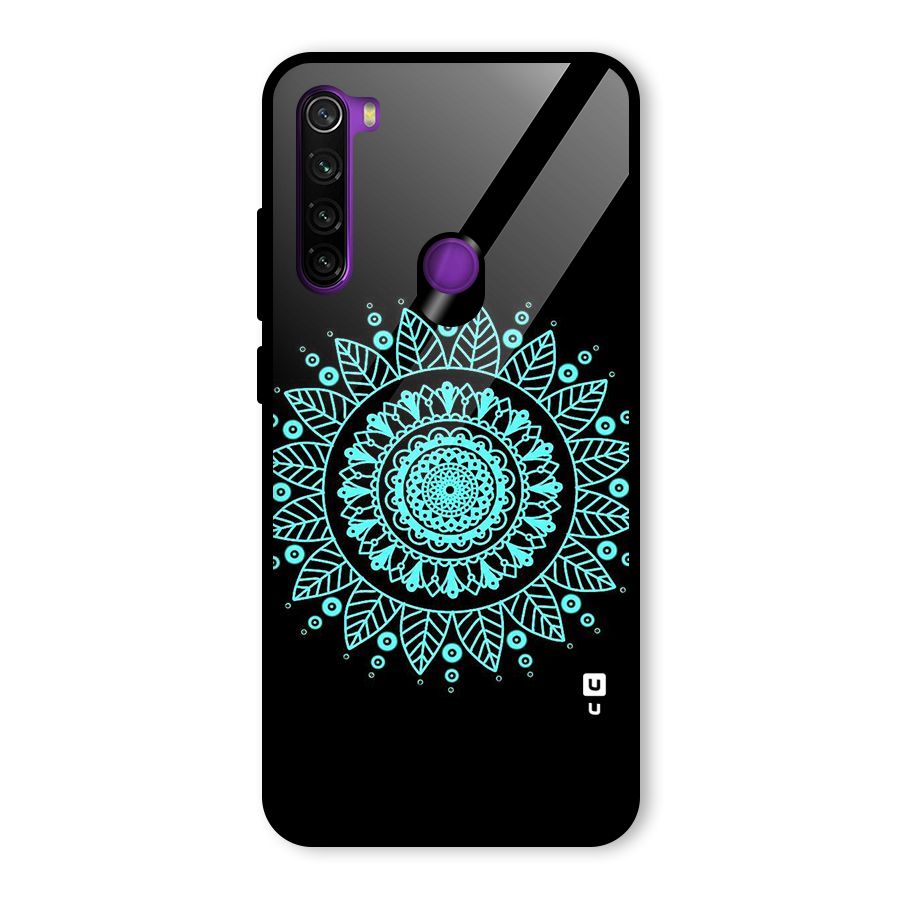 Circles Pattern Art Glass Back Case for Redmi Note 8