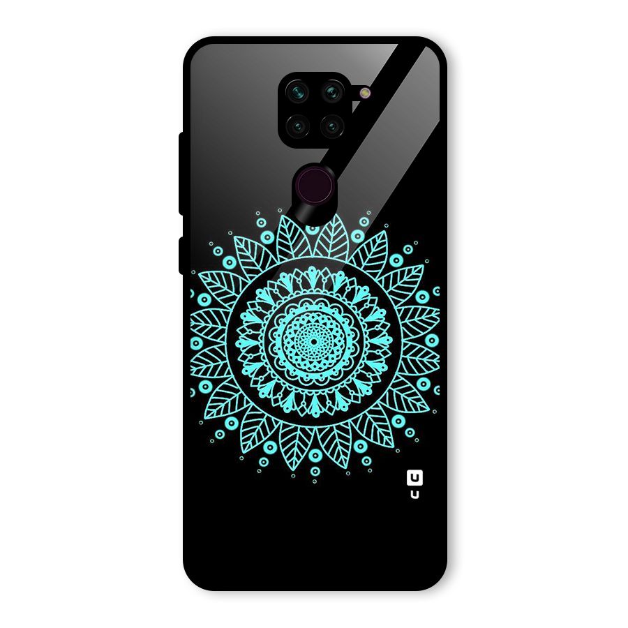 Circles Pattern Art Glass Back Case for Redmi Note 9