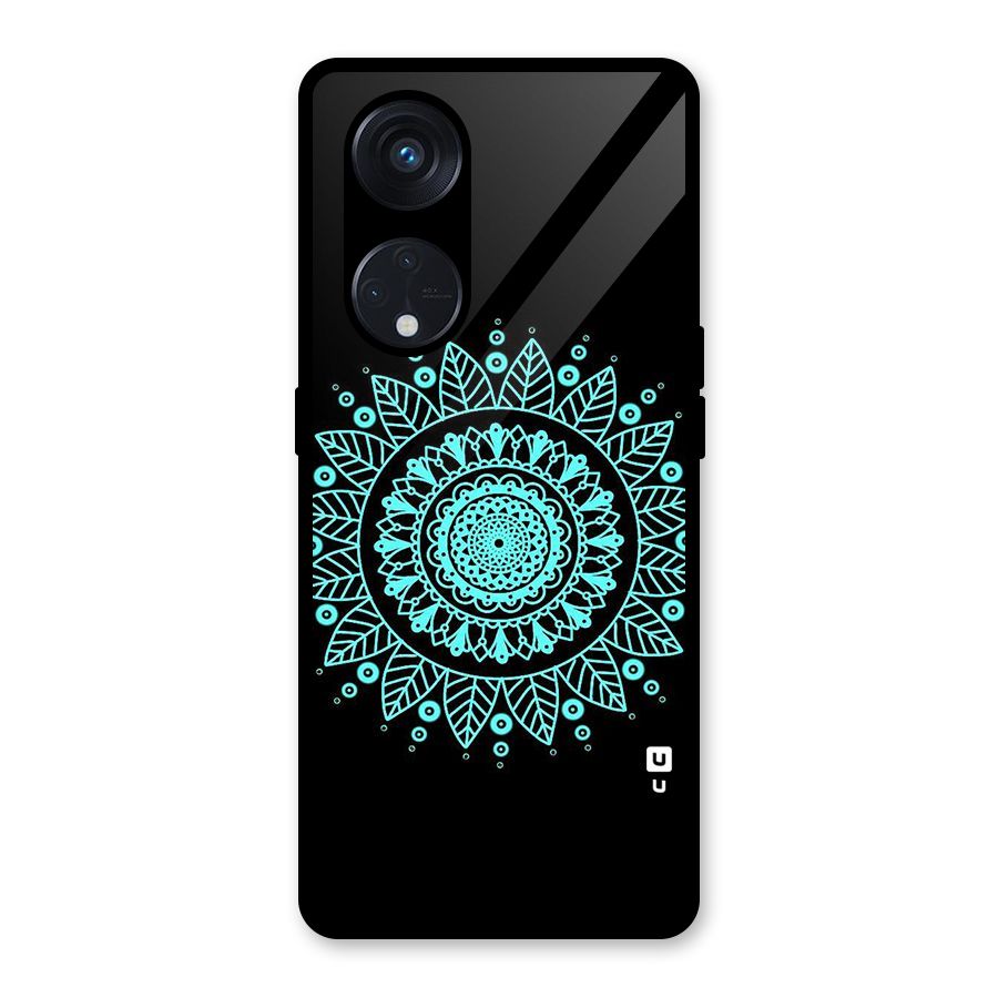 Circles Pattern Art Glass Back Case for Reno8 T 5G