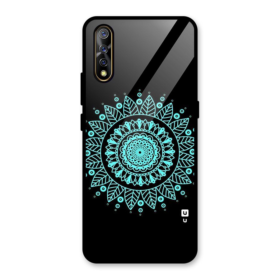 Circles Pattern Art Glass Back Case for Vivo S1