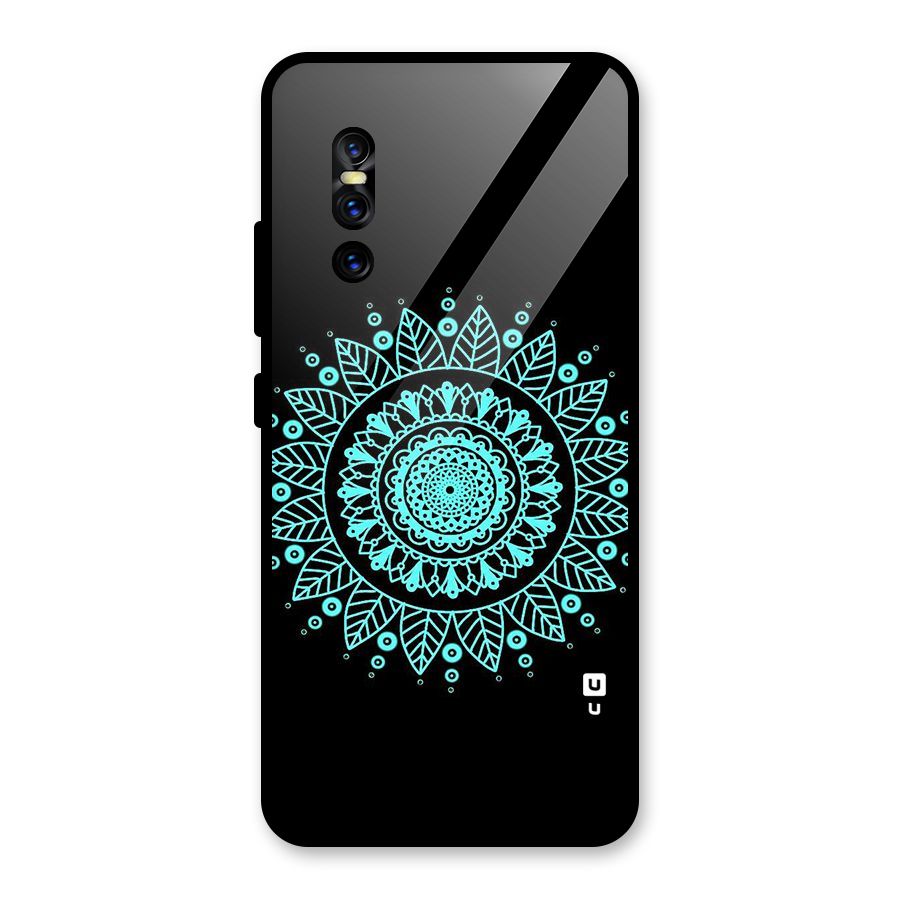 Circles Pattern Art Glass Back Case for Vivo V15 Pro