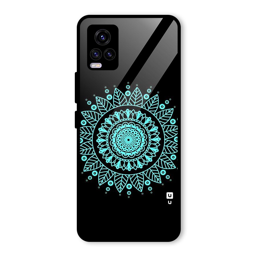 Circles Pattern Art Glass Back Case for Vivo V20