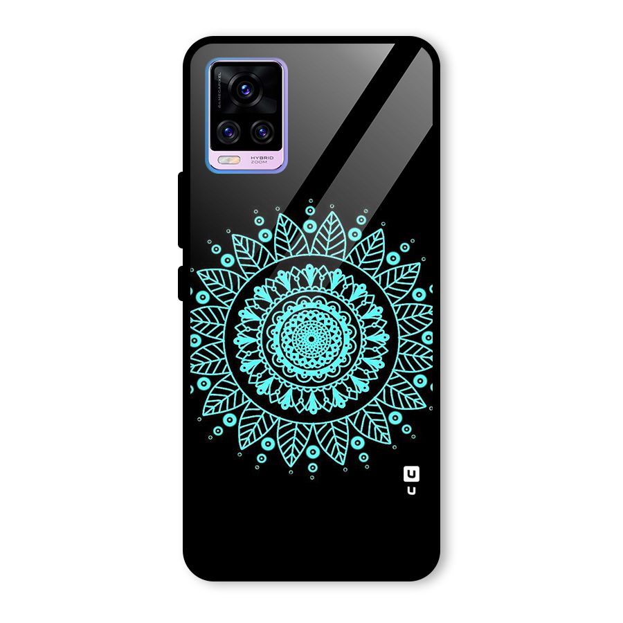 Circles Pattern Art Glass Back Case for Vivo V20 Pro