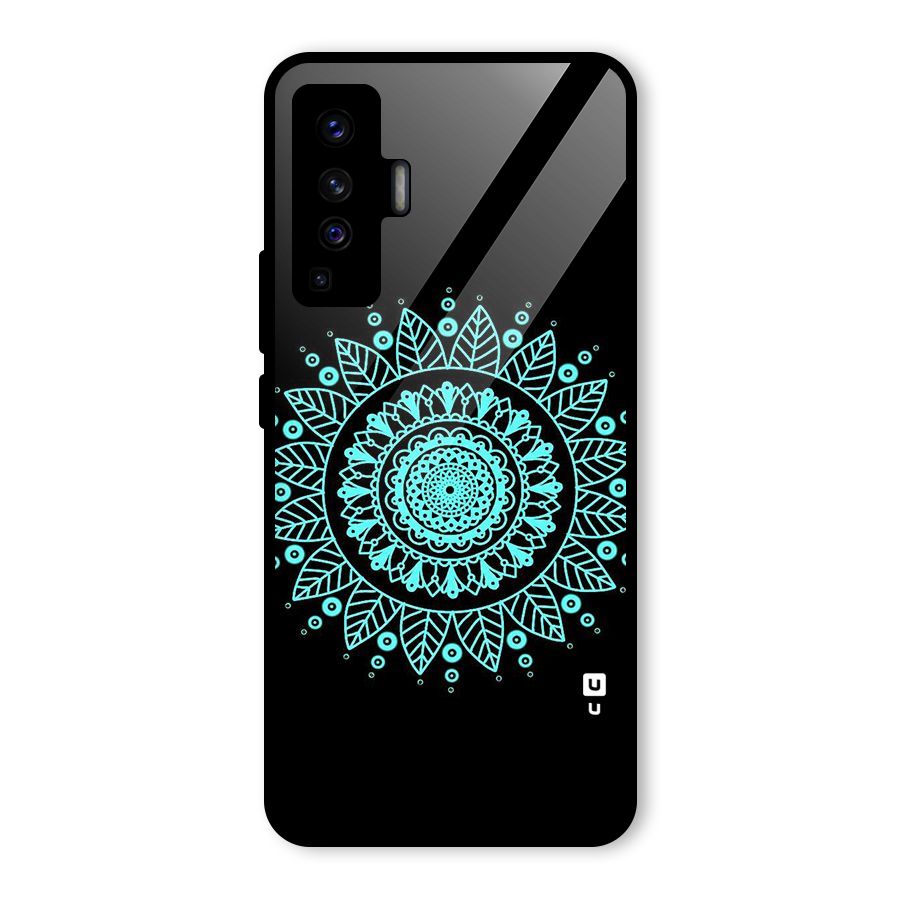 Circles Pattern Art Glass Back Case for Vivo X50