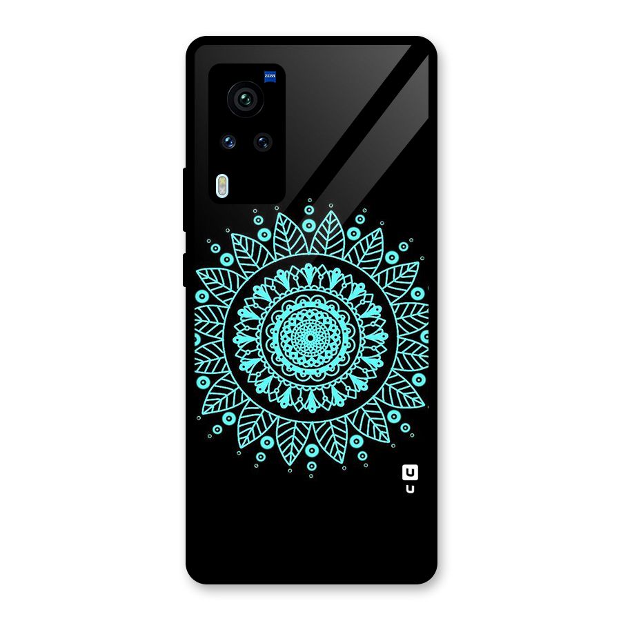 Circles Pattern Art Glass Back Case for Vivo X60 Pro