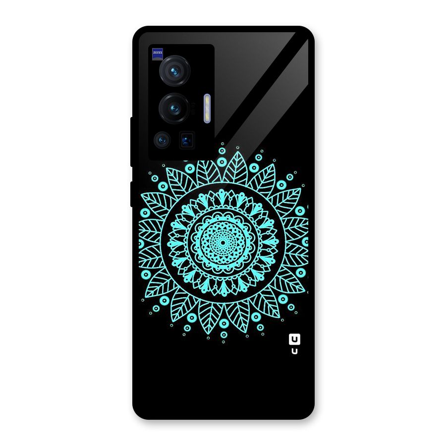 Circles Pattern Art Glass Back Case for Vivo X70 Pro