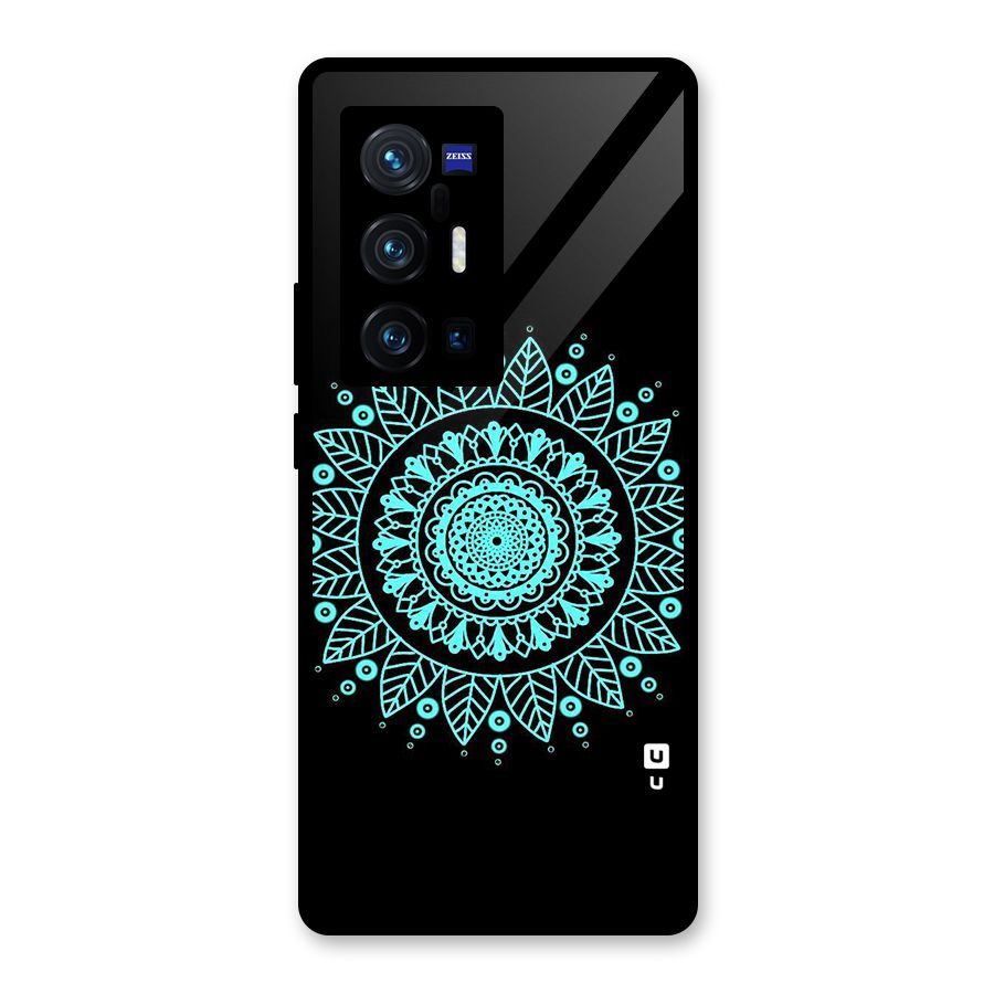 Circles Pattern Art Glass Back Case for Vivo X70 Pro Plus