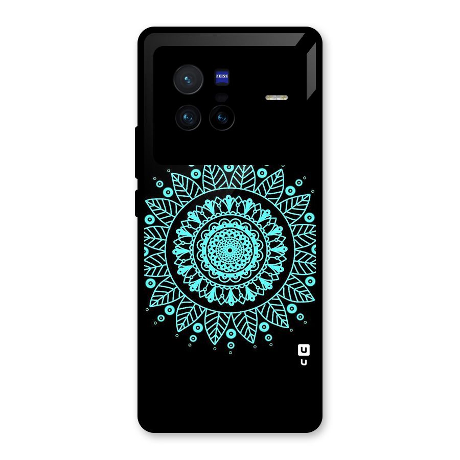 Circles Pattern Art Glass Back Case for Vivo X80